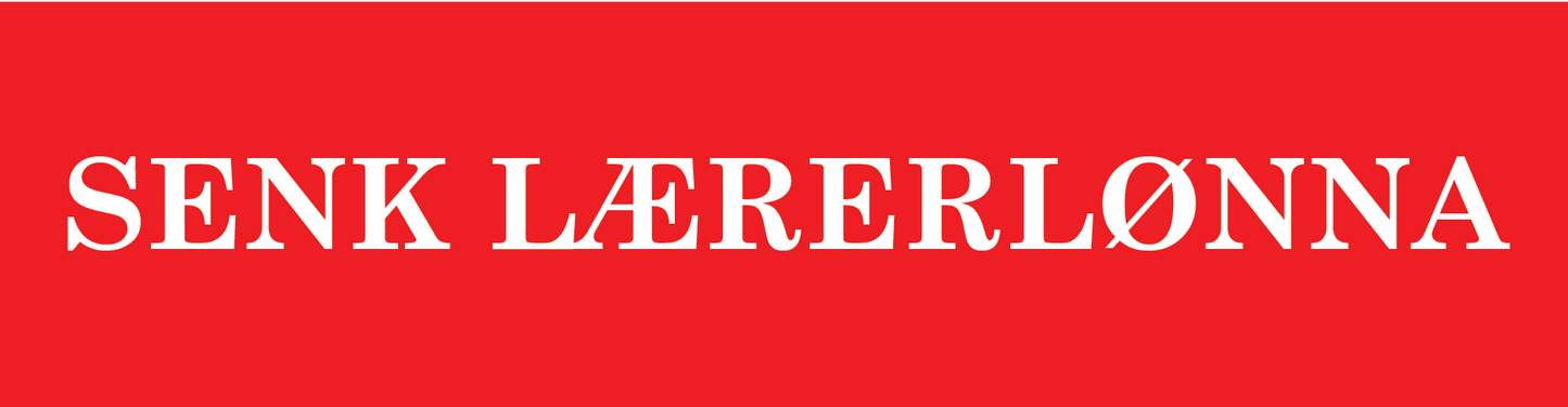 Senk lærerlønna patch